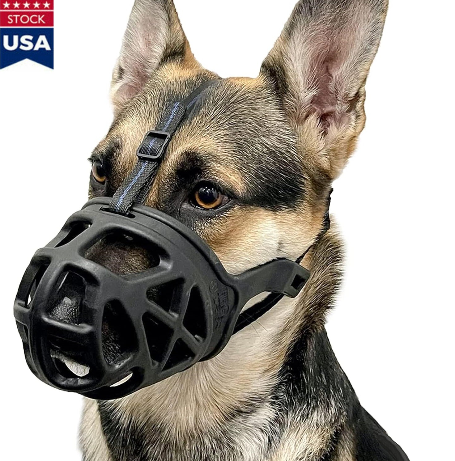 Adjustable Muzzle A Breathable Basket Mask For Large Dogs To Stop Barking USA