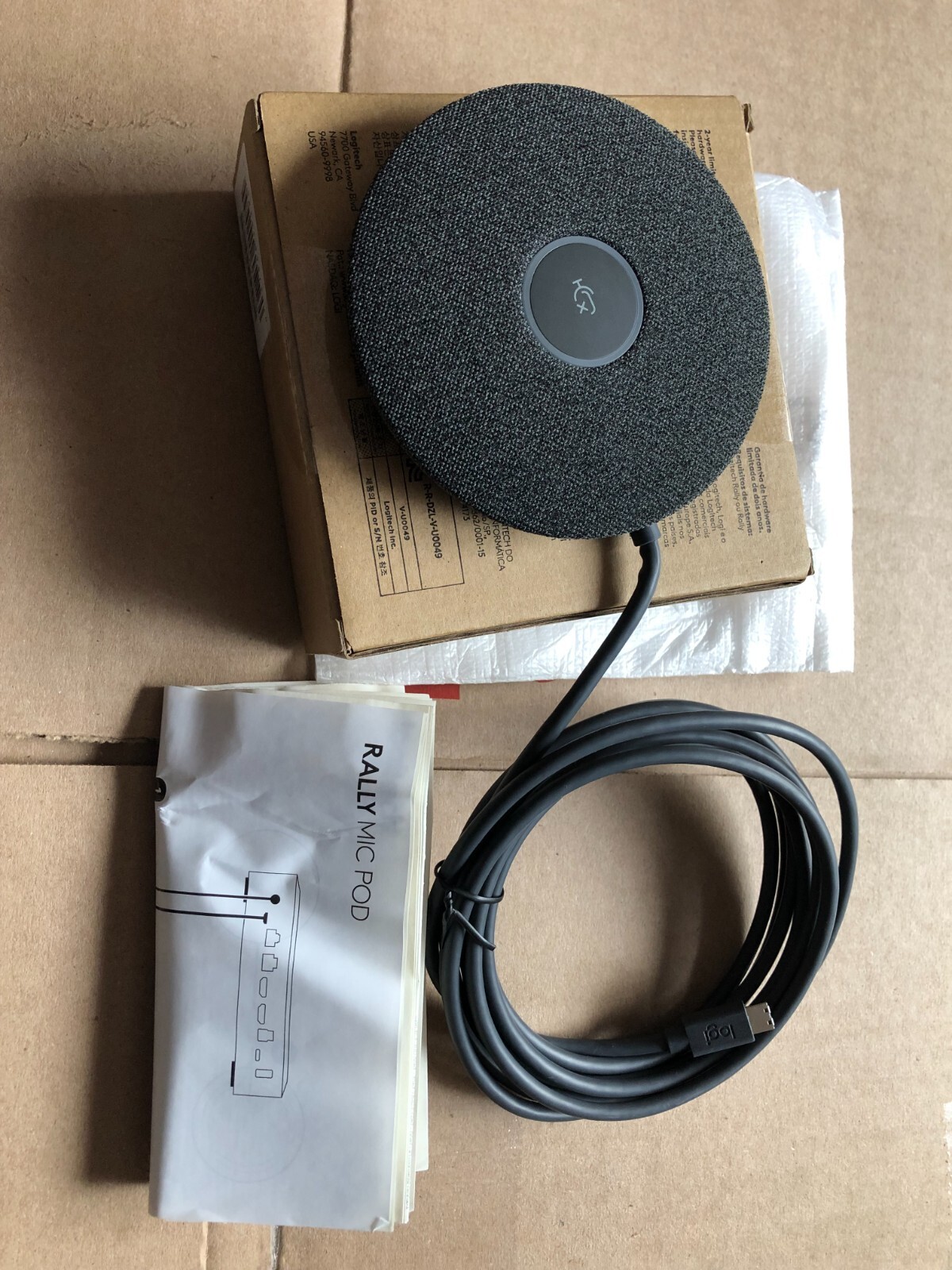 Logitech Rally Mic Pod 989-000430  Black - 889-000136.