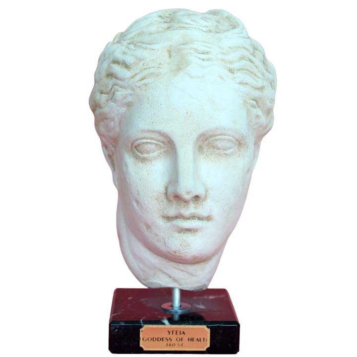 Hygieia Head - Goddess of Health Healing Weelbeing - Daughter of God Apollo