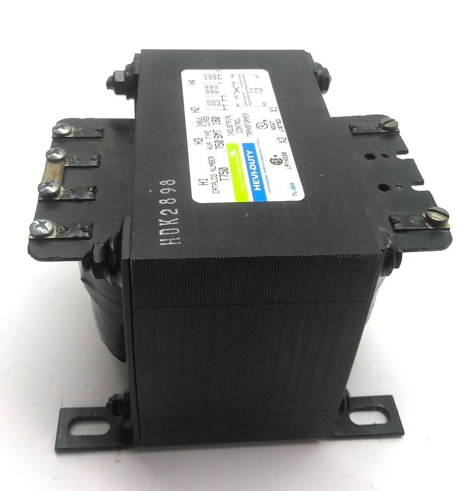 General Signal T750 Hevi-Duty Transformer, 1 Phase, 220/480V, .750KVA / 750VA