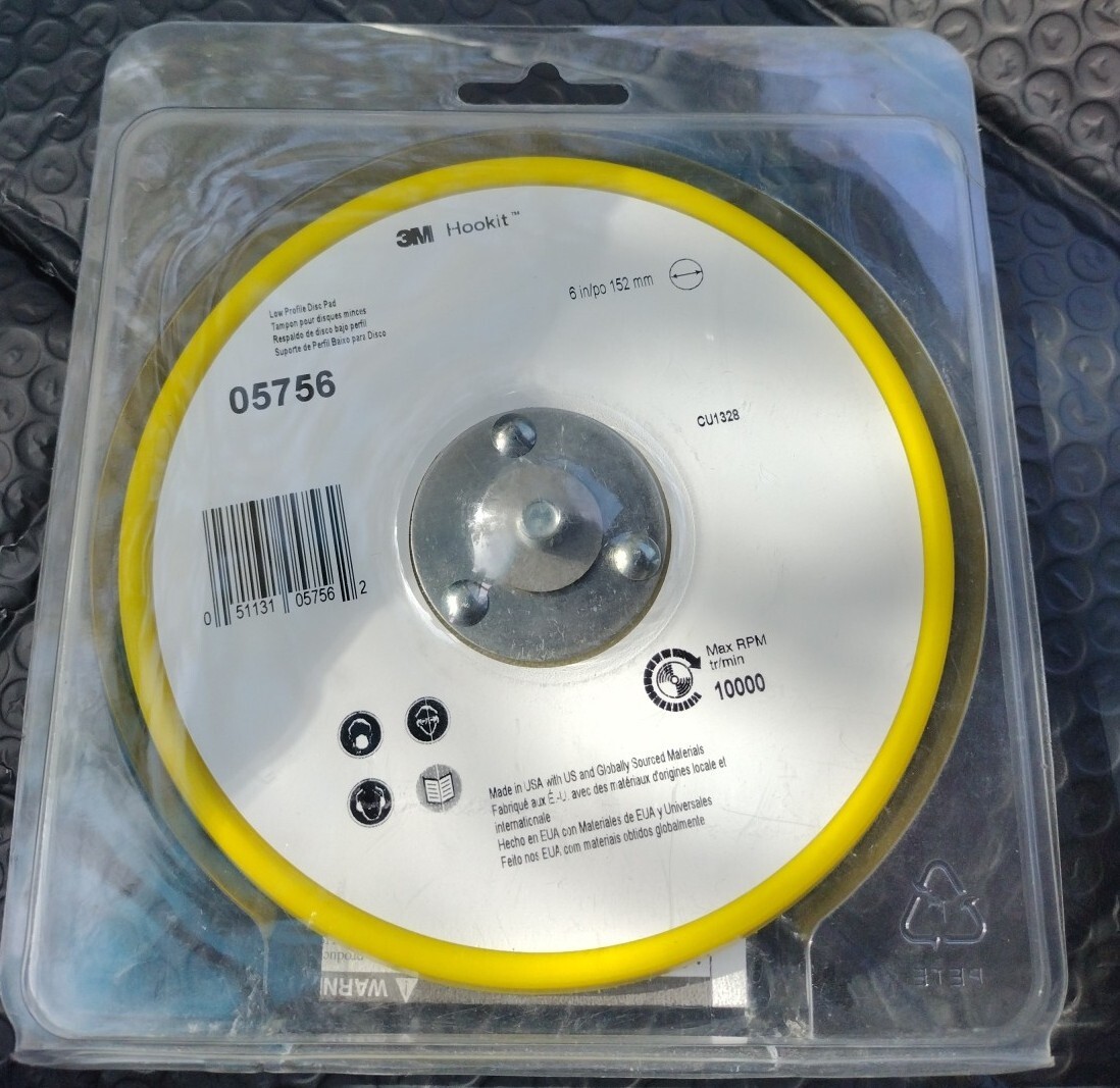NEW 3M™ 5756 Hookit™ Low Profile Disc Pad, 6 inch, 05756