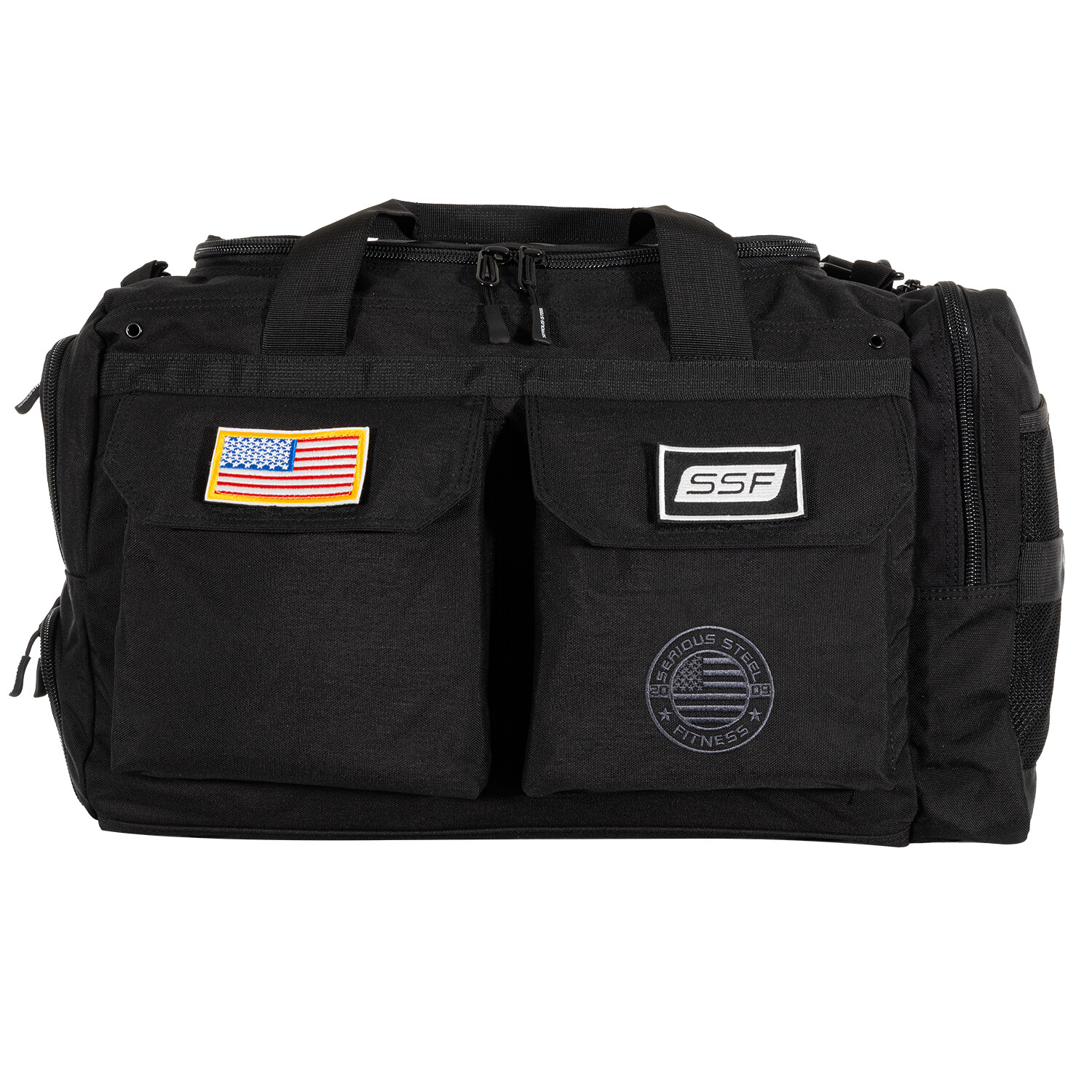 Serious Steel Fitness Duffel Bag | Heavy Duty 1000D Nylon Gym Bag or Backpack