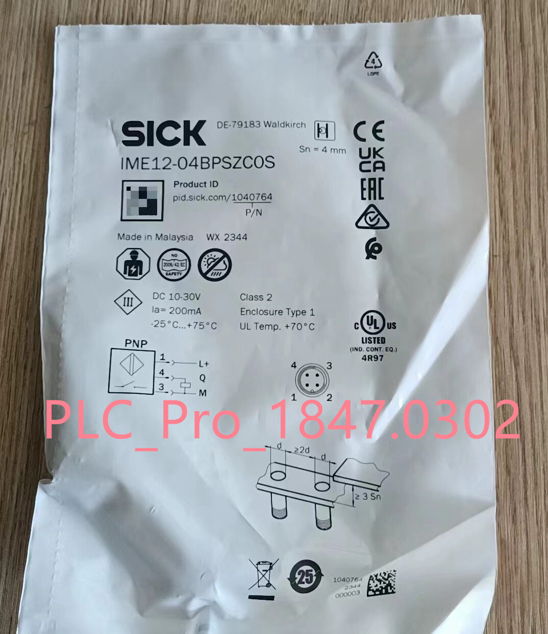 IME12-04BPSZC0S 1PCS NEW SICK IME12-04BPSZC0S Proximity Switch  Fast delivery