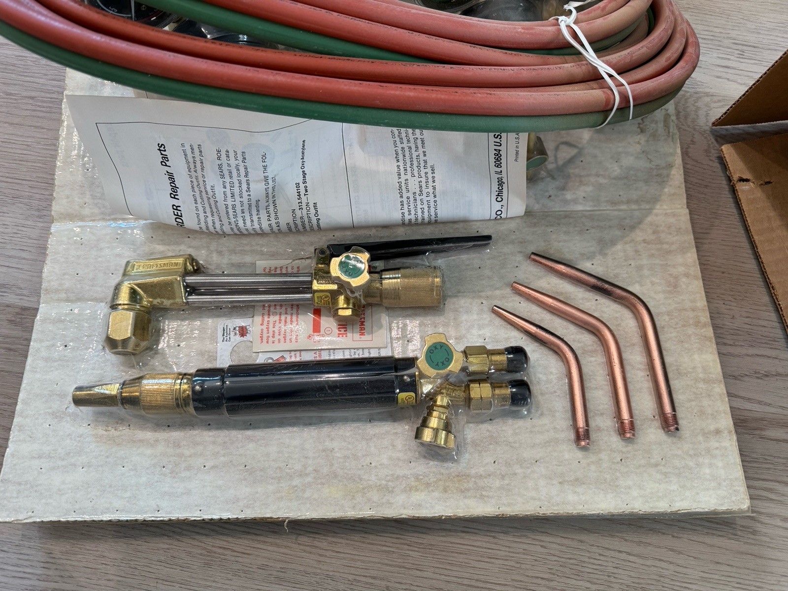 Craftsman Oxy-Acetylene Welding and Cutting Outfit Kit 5441 And Accessories