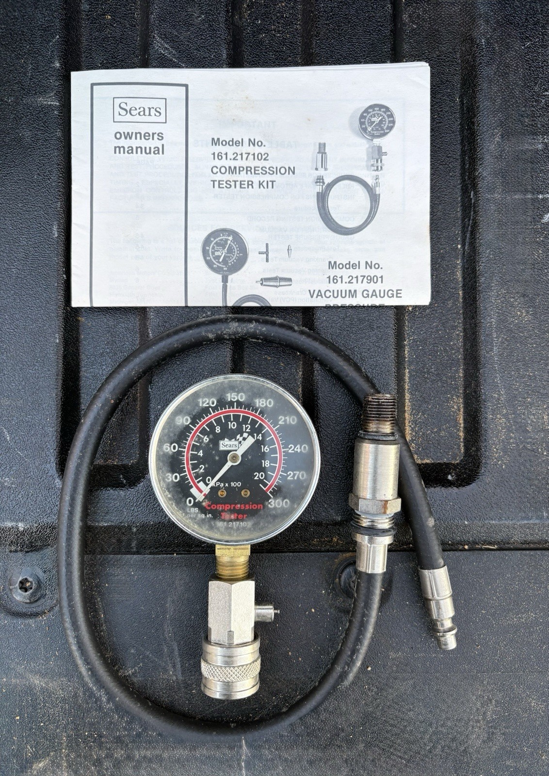 Sears Flexible Drive Engine Compression Tester Kit 28 2171 With Box