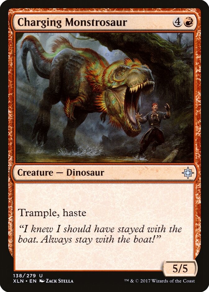 Charging Monstrosaur (138) Ixalan XLN MTG Magic