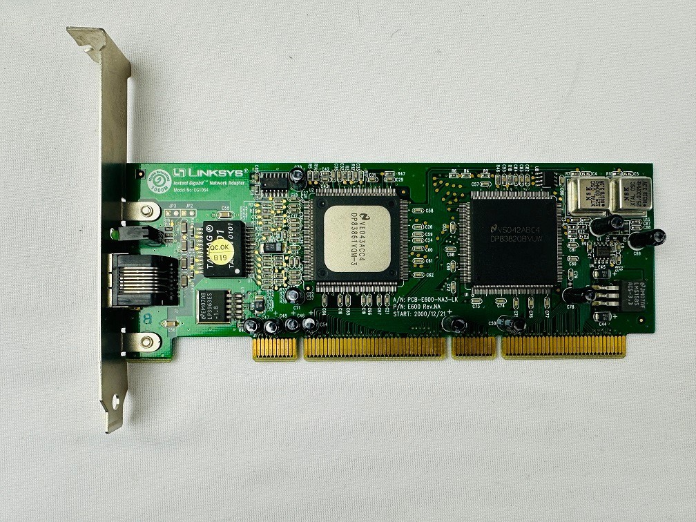 Linksys E600 EG1064 Instant Gigabit Network Adapter Card
