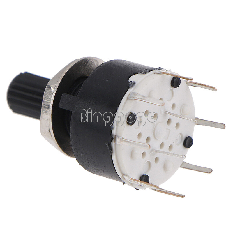 16MM Rotary Switch 2-Pole 3 4-Position 1-Pole 5 6 8-Position Axis Tape Switch