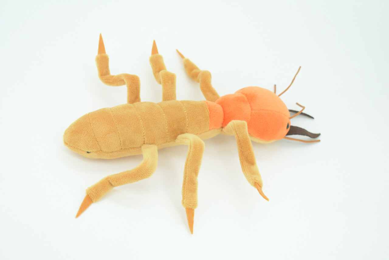 Plushy Termite Toy, Stuffed Bug, Plush Insect, Soft, Gag Gift, 10" GM05 B108