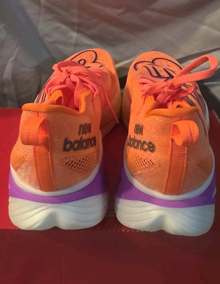 New Balance FuelCell SuperComp RC Elite v3 Shoes Orange Men SZ 8 New No Box Top