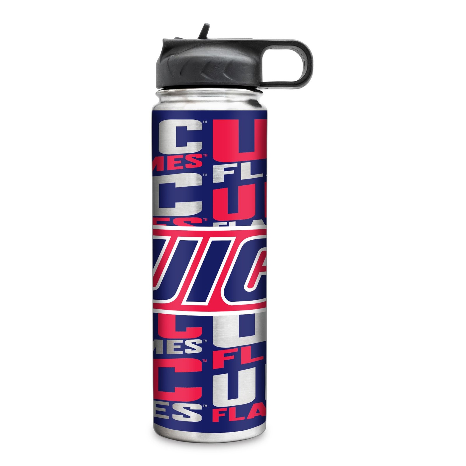 Rico Industries NCAA Illinois-Chicago Flames Standard 22oz Stainless Steel Tumbl