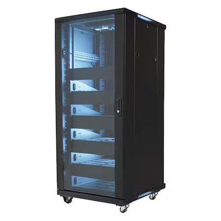 Video Mount Products Eren-27 19" Equipment Rack Enclosure-27U With Shelves,