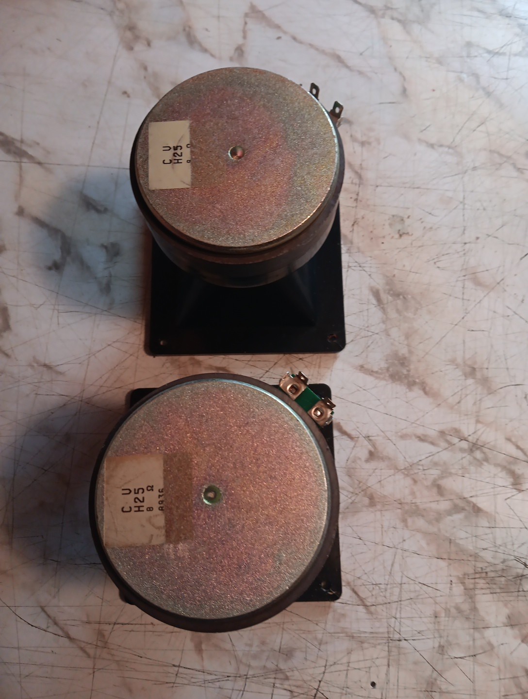 Genuine Cerwin Vega Foster Fostex H25 Bullet Horn Tweeters 8 Ohm
