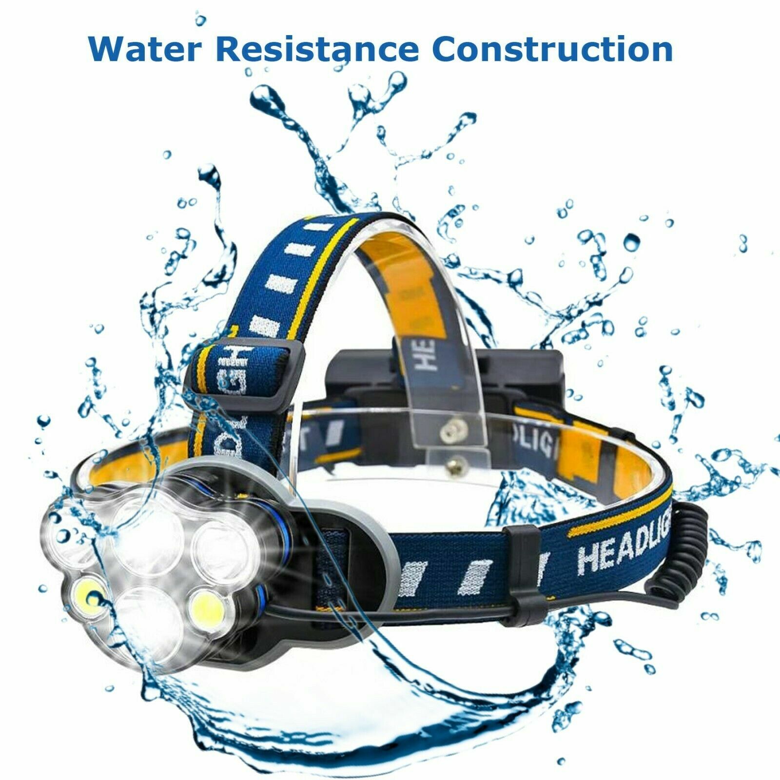 USB Rechargeable LED Headlamp Flashlight Headlight Head Torch Sensor Waterproof