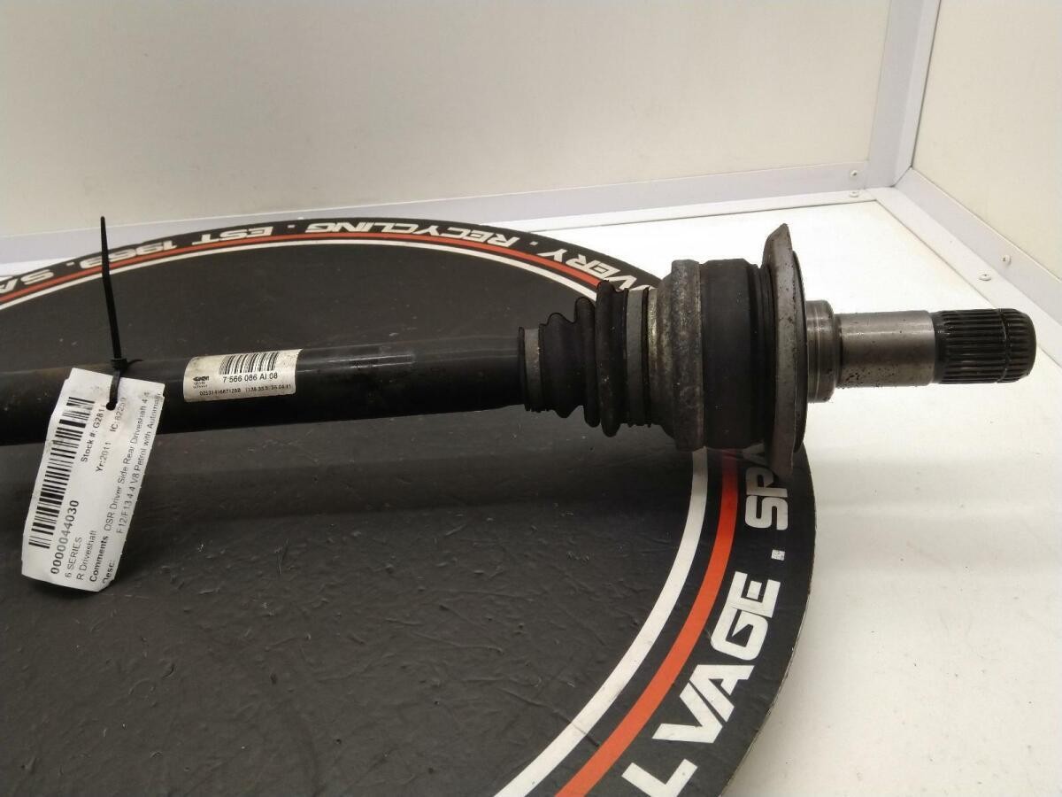 BMW 6 Series F12 2011 OSR Drivers Rear Driveshaft 4.4 Petrol Auto 7566086