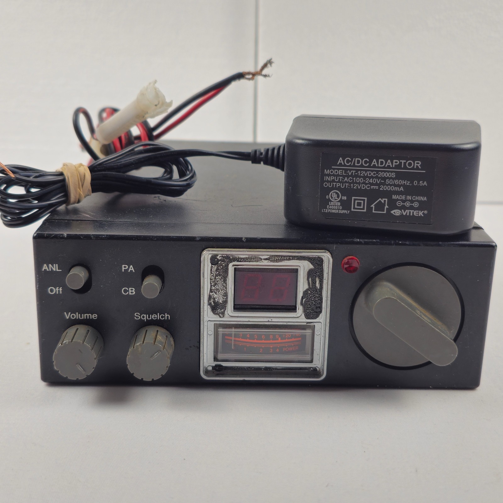 Sparkomatic CB 1040 Vintage 23 Channel CB Radio Transceiver Tested w/ Adapter