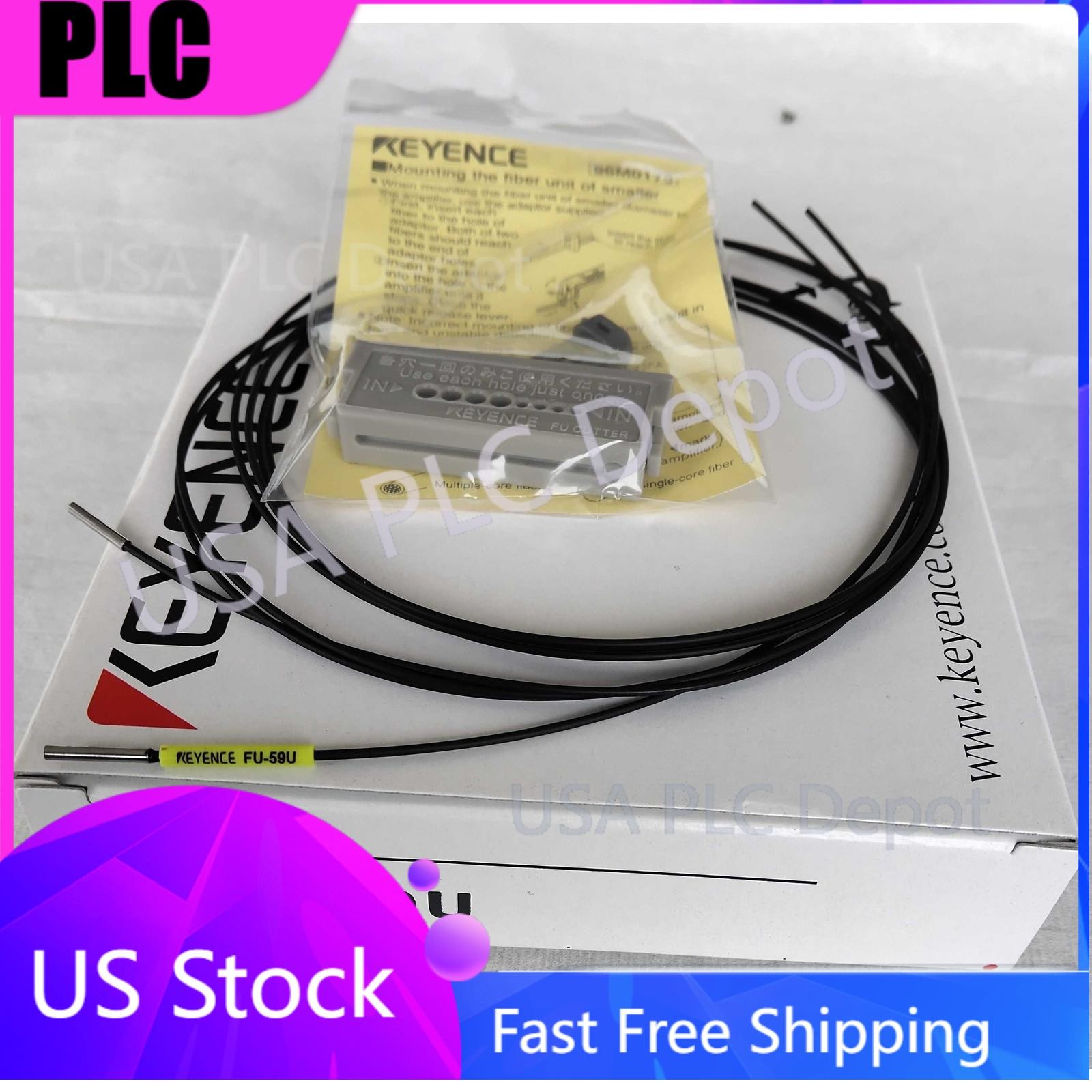 1PC Keyence FU-59U Fiber Optic Sensor FU-59U New In Box US Free TAX