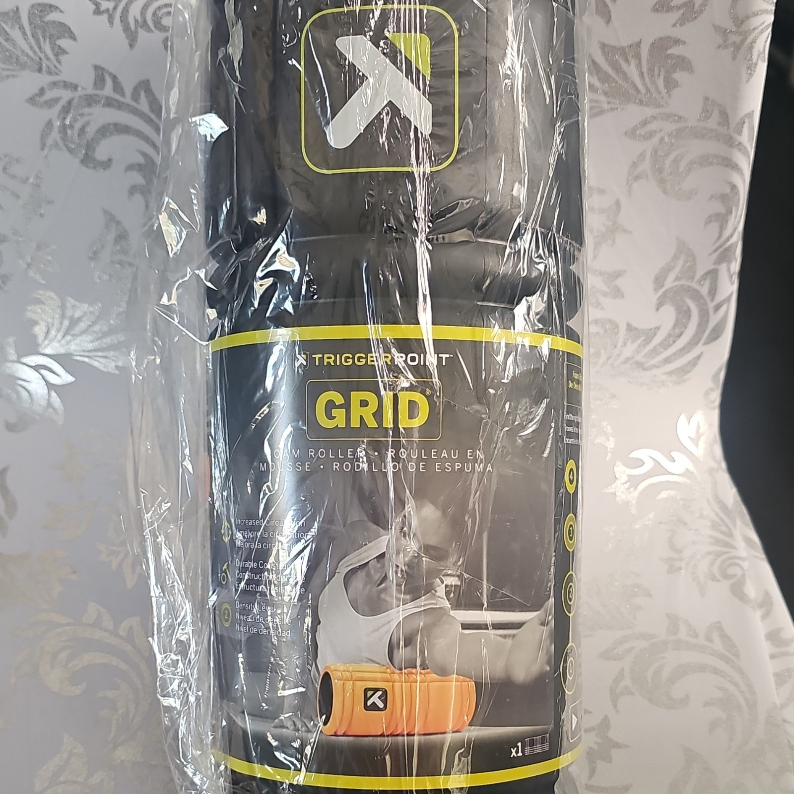 Trigger Point Performance GRID Foam Roller Orange Massage Grid Hollow Design