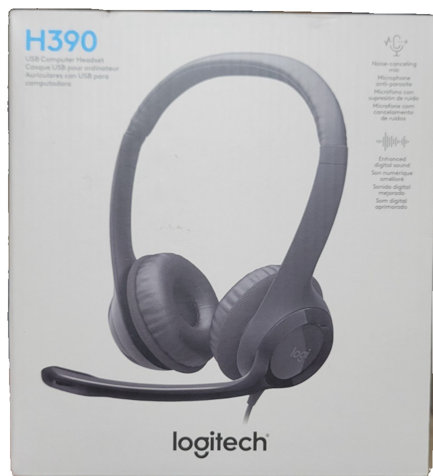 H390 USB Computer Headset With enhanced digital audio and inline controls