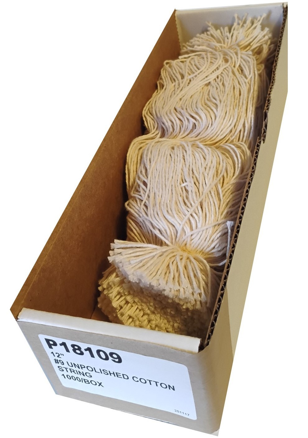 12" Unpolished Cotton String #6 (P18109) - Box of 1000