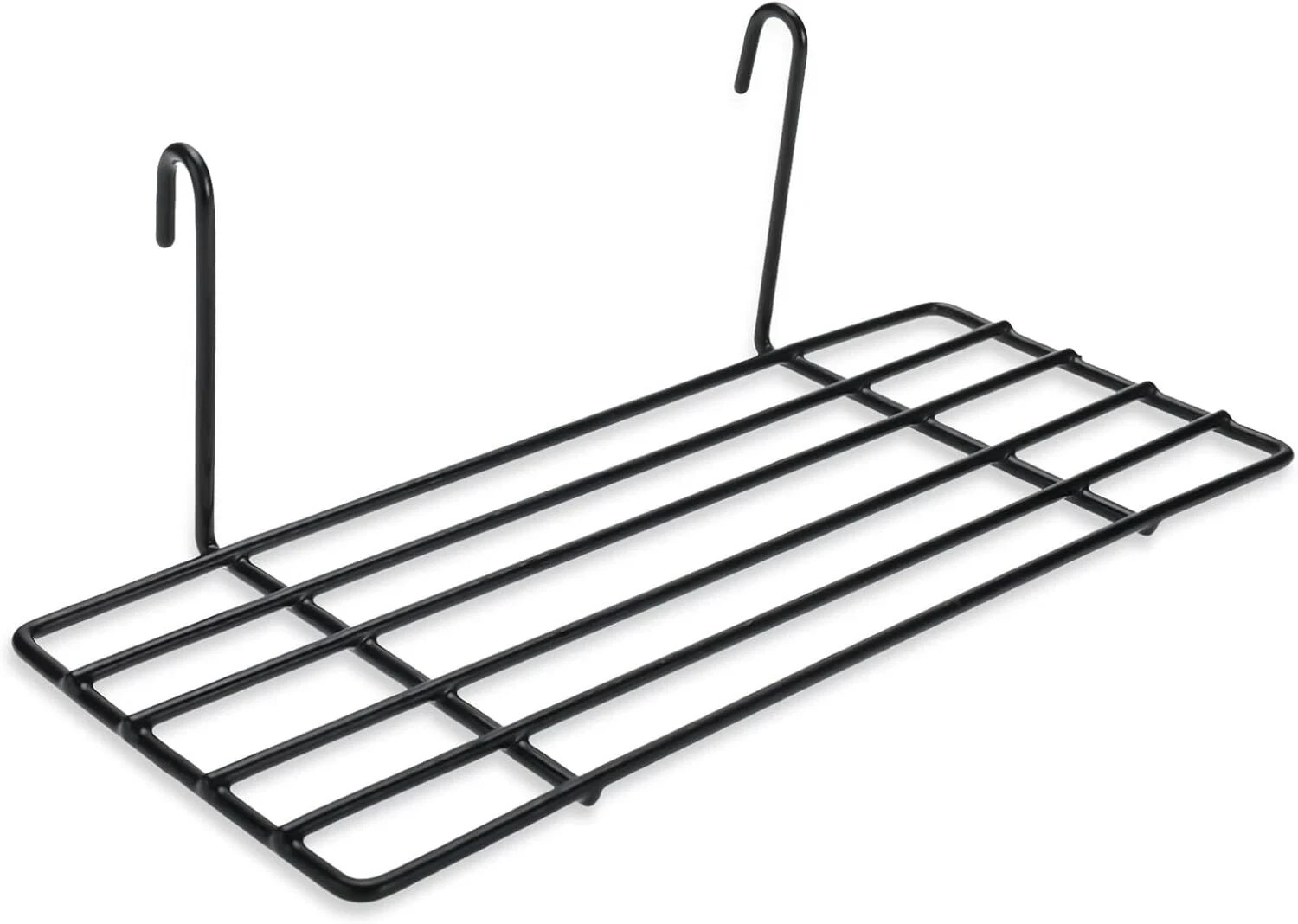 8 Pack Grid Wall Shelves, Wire Straight Shelf with Hooks, Hanging Shelf for Wall