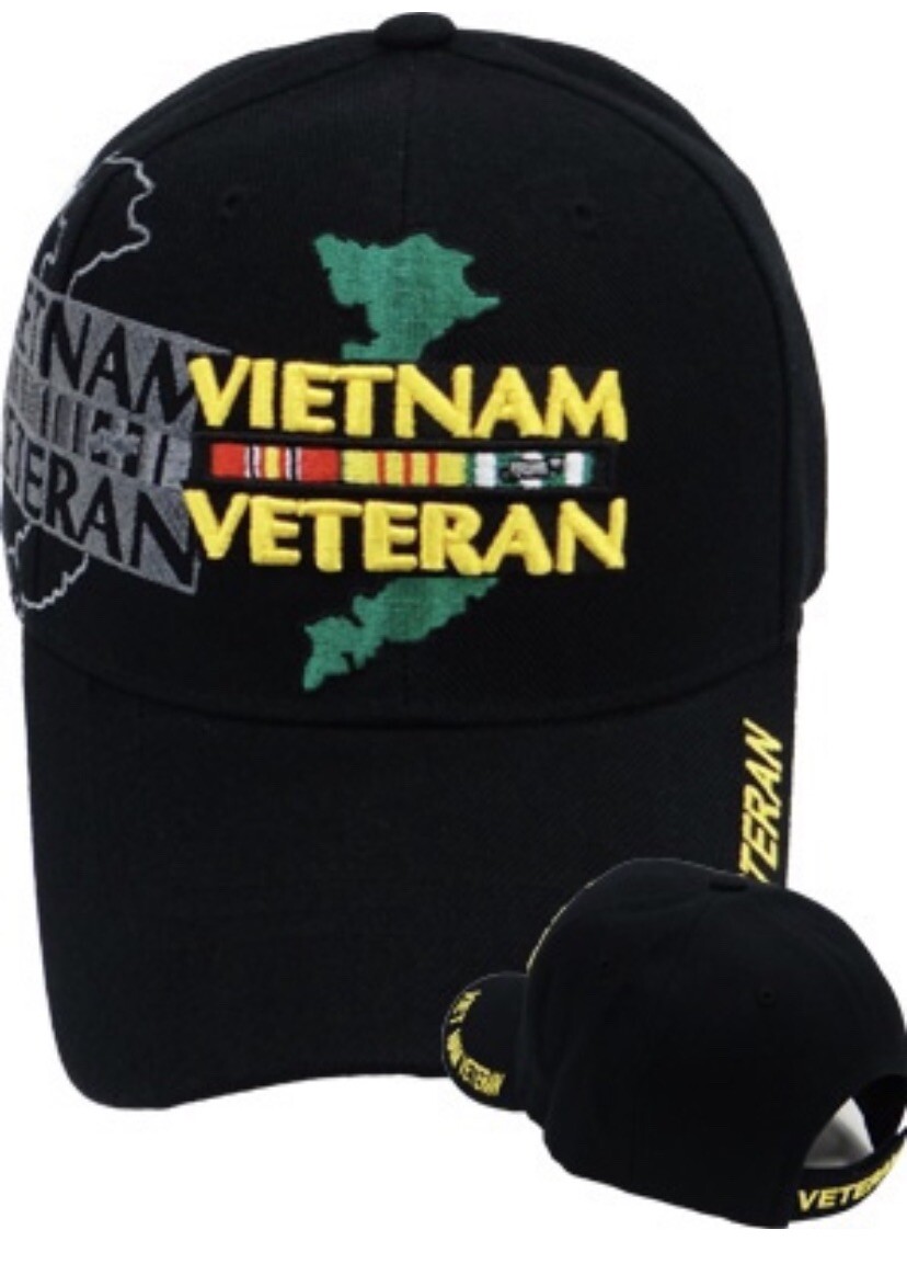Vietnam Veteran Map Cap Adjusteble One Size Fit Most