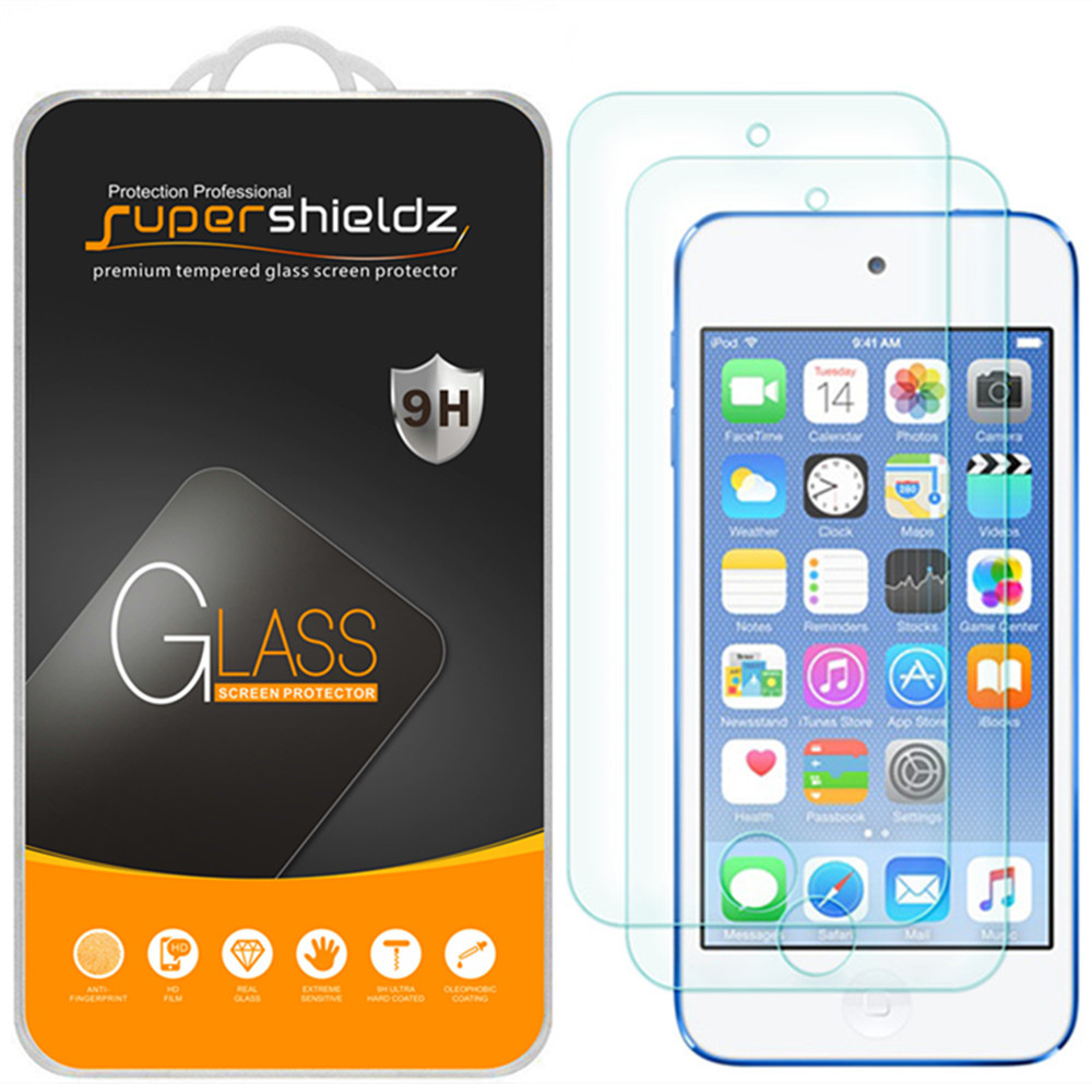 2X Supershieldz for Apple iPod Touch 6 6th Tempered Glass Screen Protector Saver