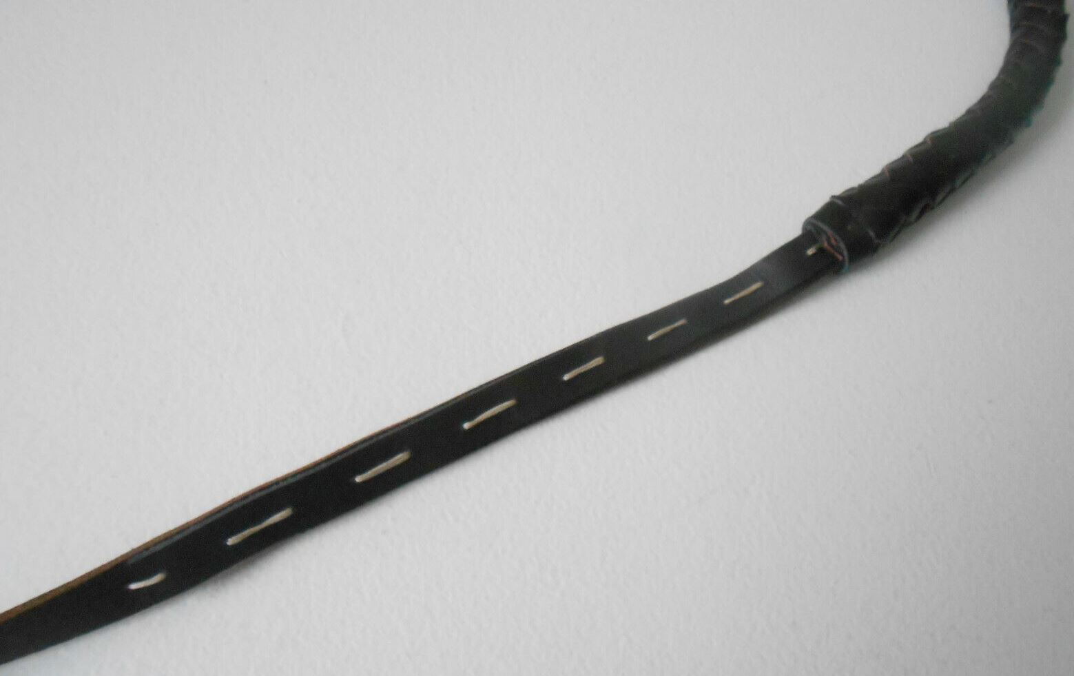 USED Collectable OLDER Leather Horse Bull Whip From Budapest