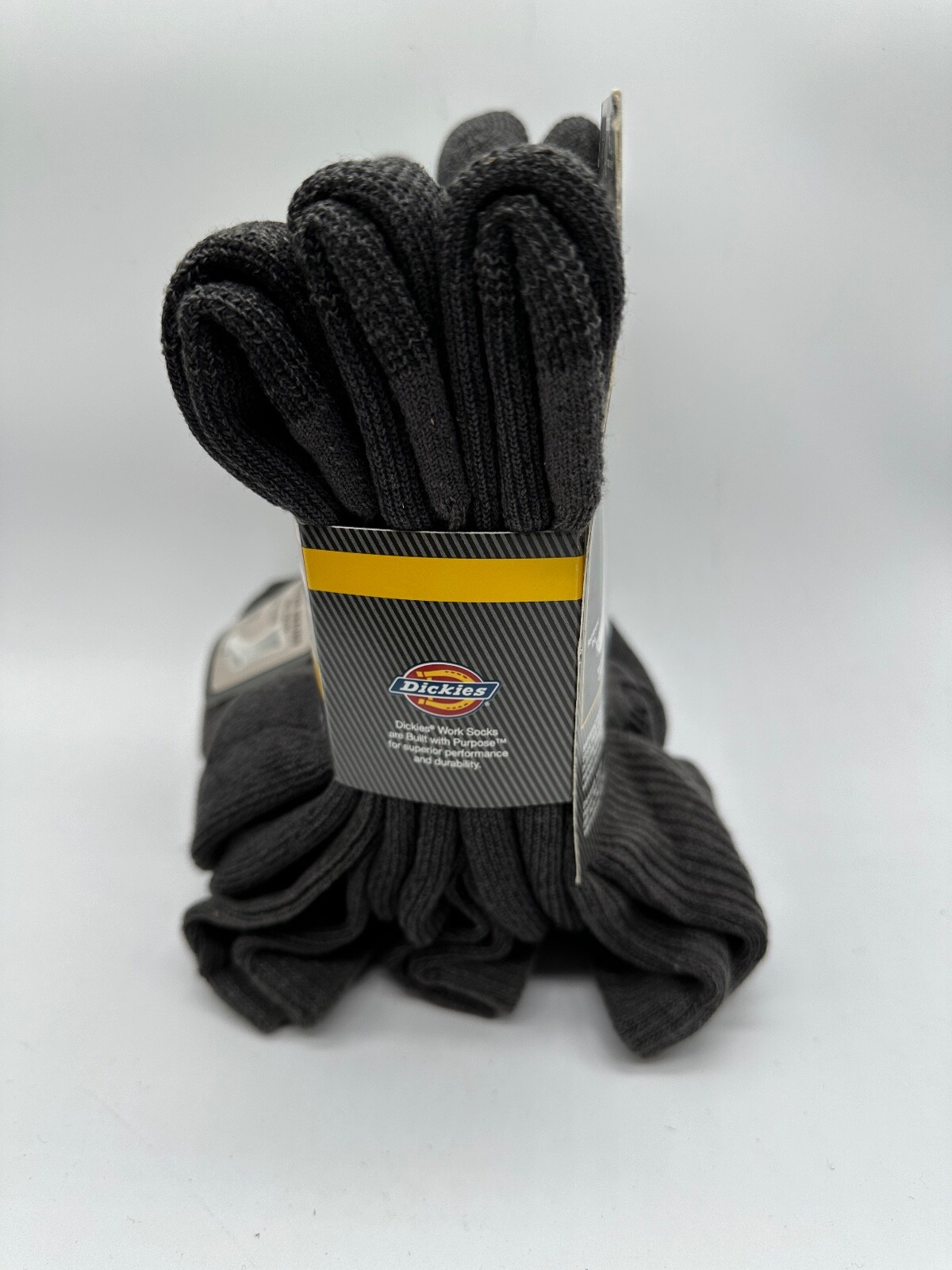 NEW 6 PACKS DICKIES DRI-TECK CREW WORK SOCKS MENS SOCKS BLACK- BROWN 6-12