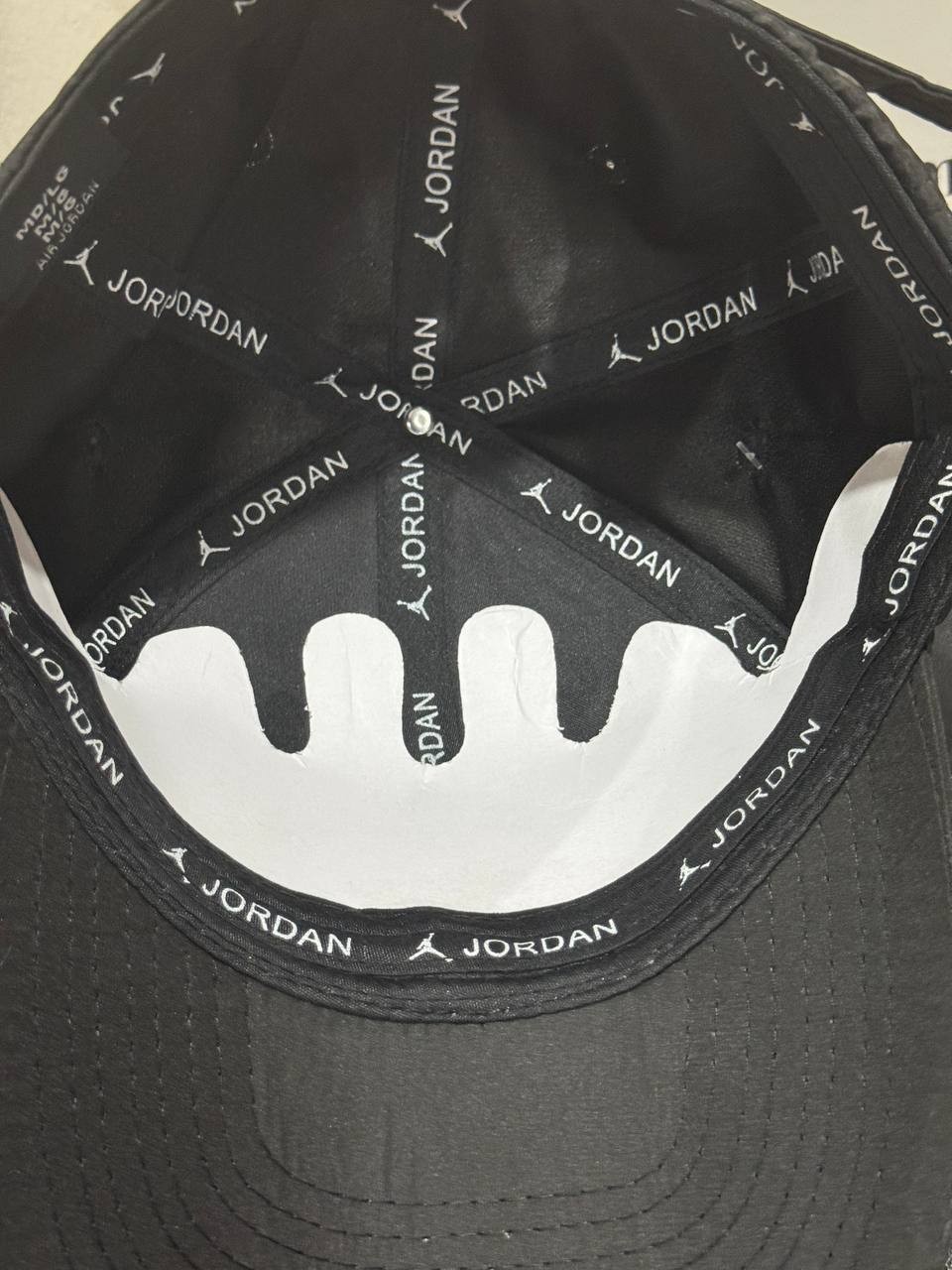 Air Jordan Men Black Snapback Cap Metal Jumpman Logo Adjustable Hat