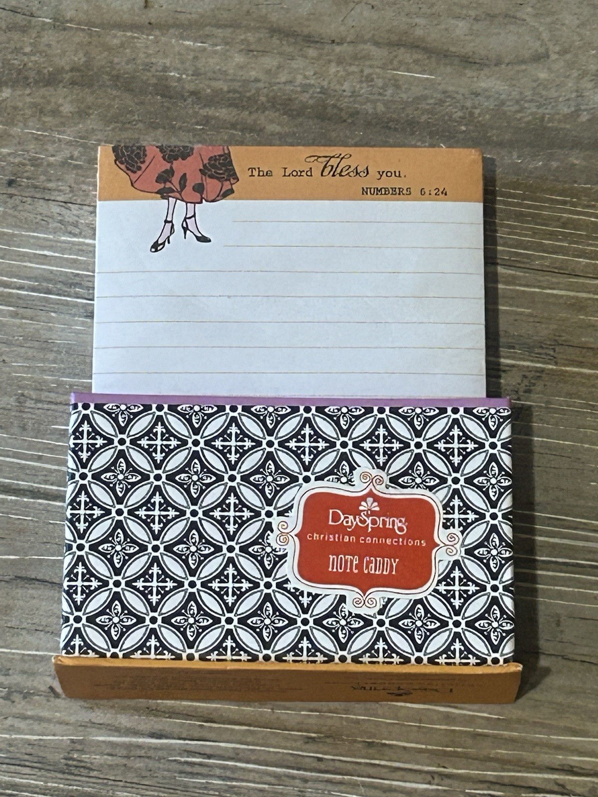 VTG DAYSPRING Note Caddy Psalm/Number Verses 150 Sheets 3 Note Pads Notes Lists