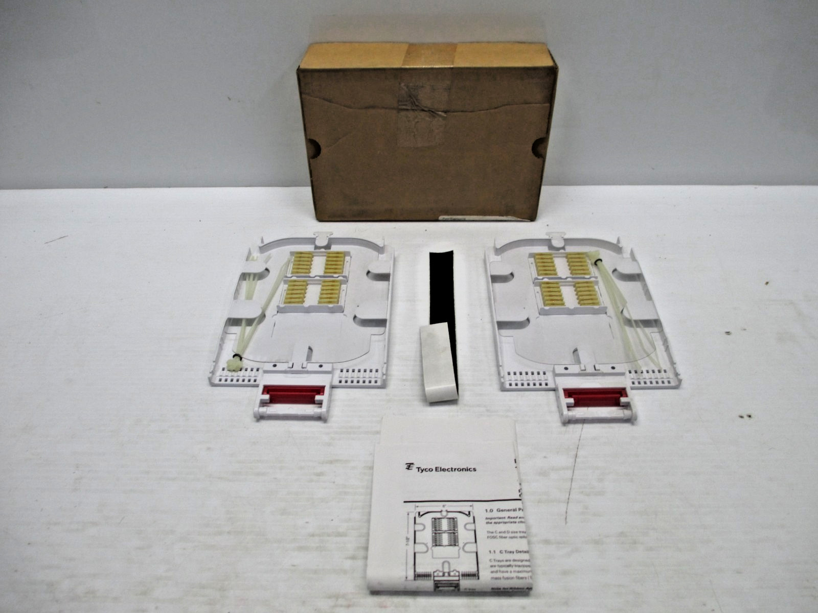 OEM Tyco Electronics FOSC-ACC-C-TRAY-12-KIT Fiber Optic Tray 12 Fibers 2 Pack