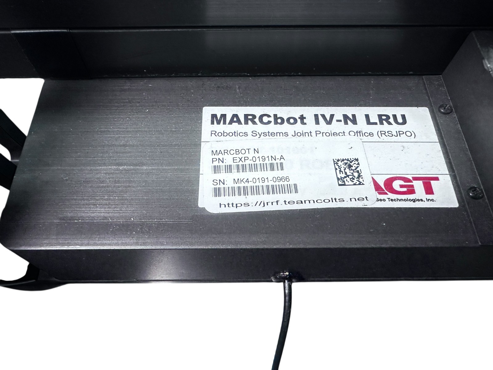 MARCbot IV-N LRU Robotic Arm Camera Assembly AGT Robot