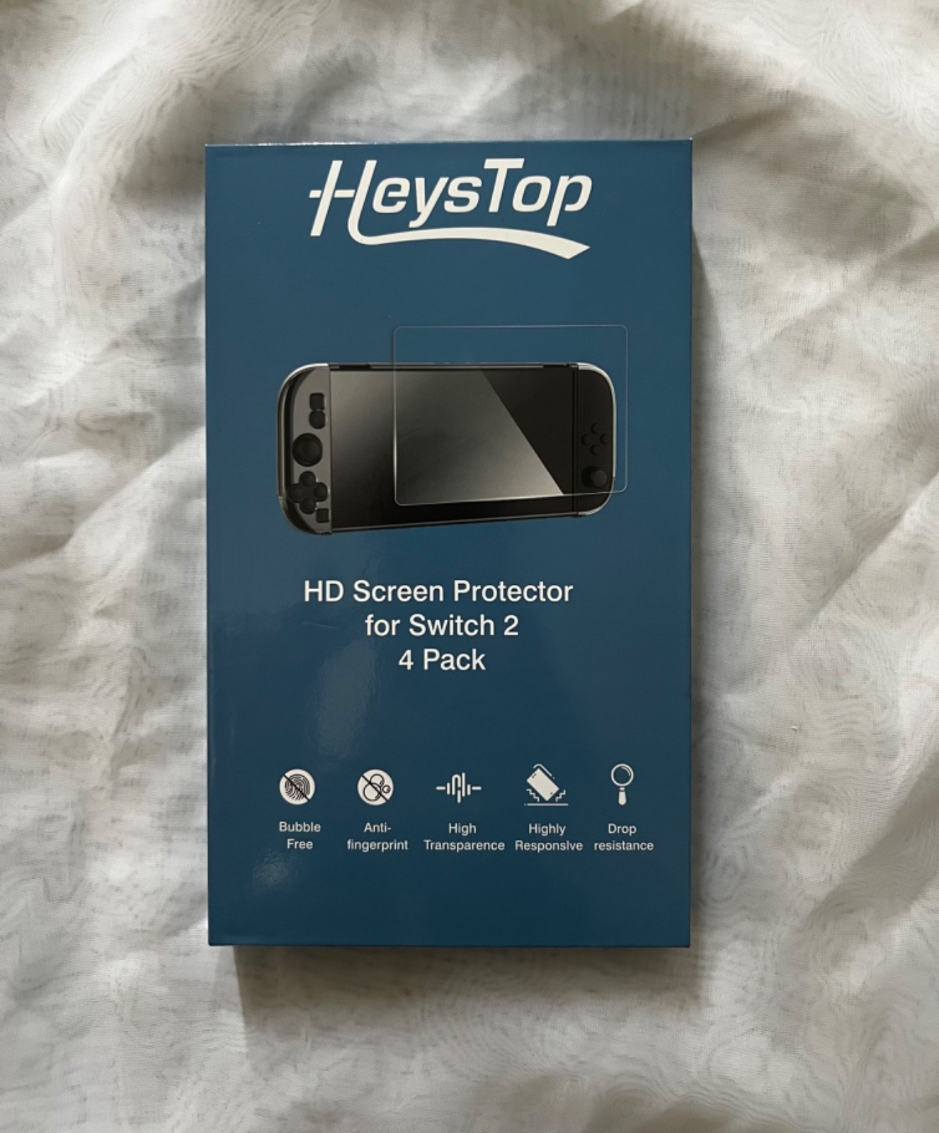 HeysTop HD Screen Protector for Switch 2 (4 Pack) New- Never Opened