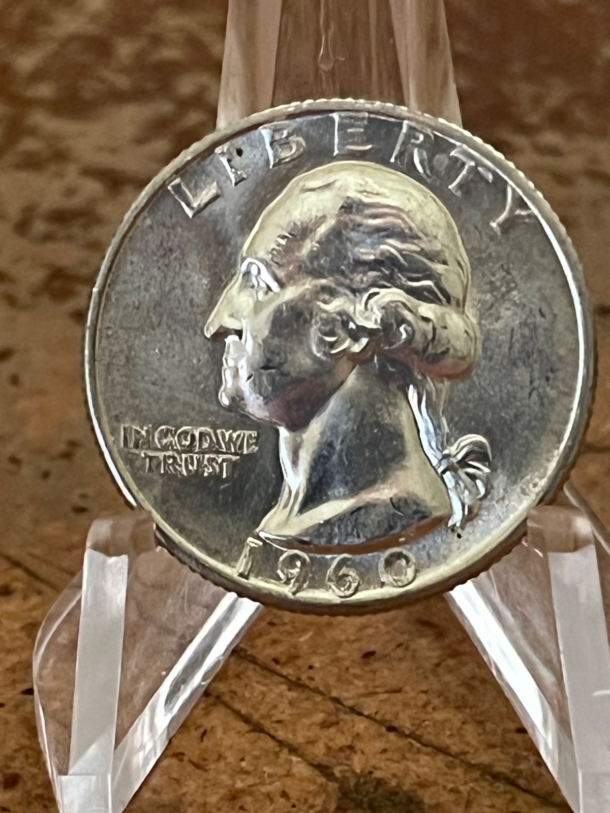 1960 Washington Quarter  BU  90% Silver 25c  # WX89  EXACT COIN