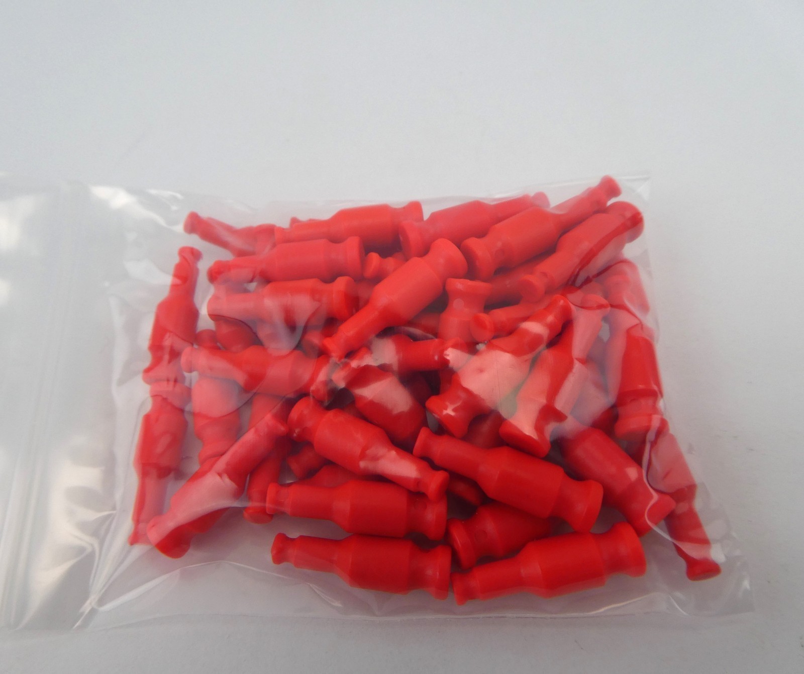 Micro Knex K'nex Lot of 45 Fluorescent Red Transition Rods
