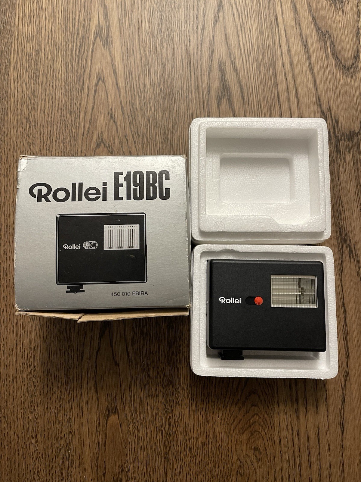Rollei E19BC Electronic Flash Vintage Camera Flash w/ Original Box *VTG*