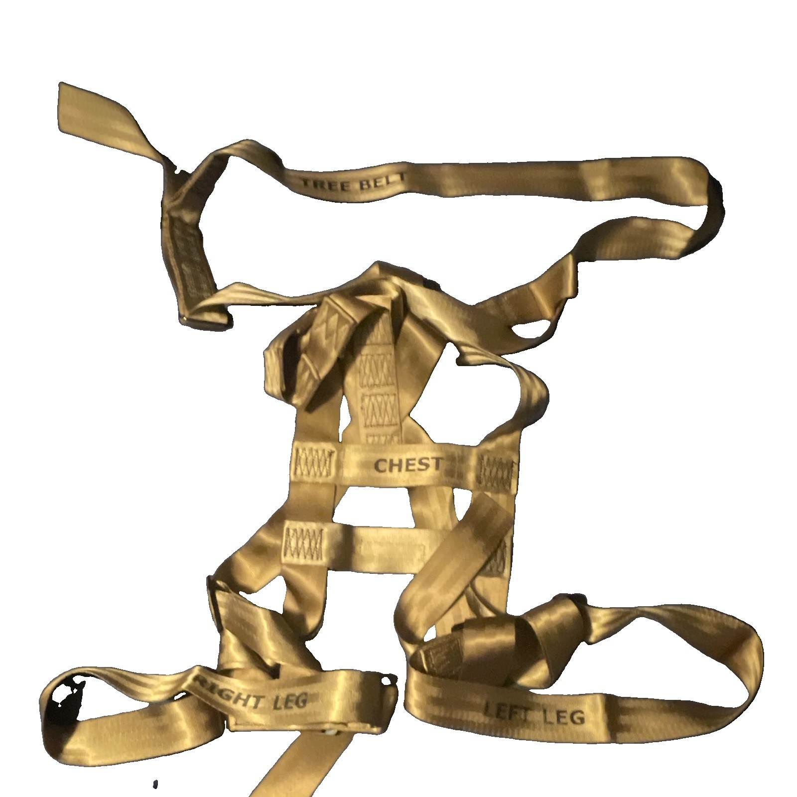 River's Edge Full Body Tree Stand Safety Harness - Tan, Nylon Material
