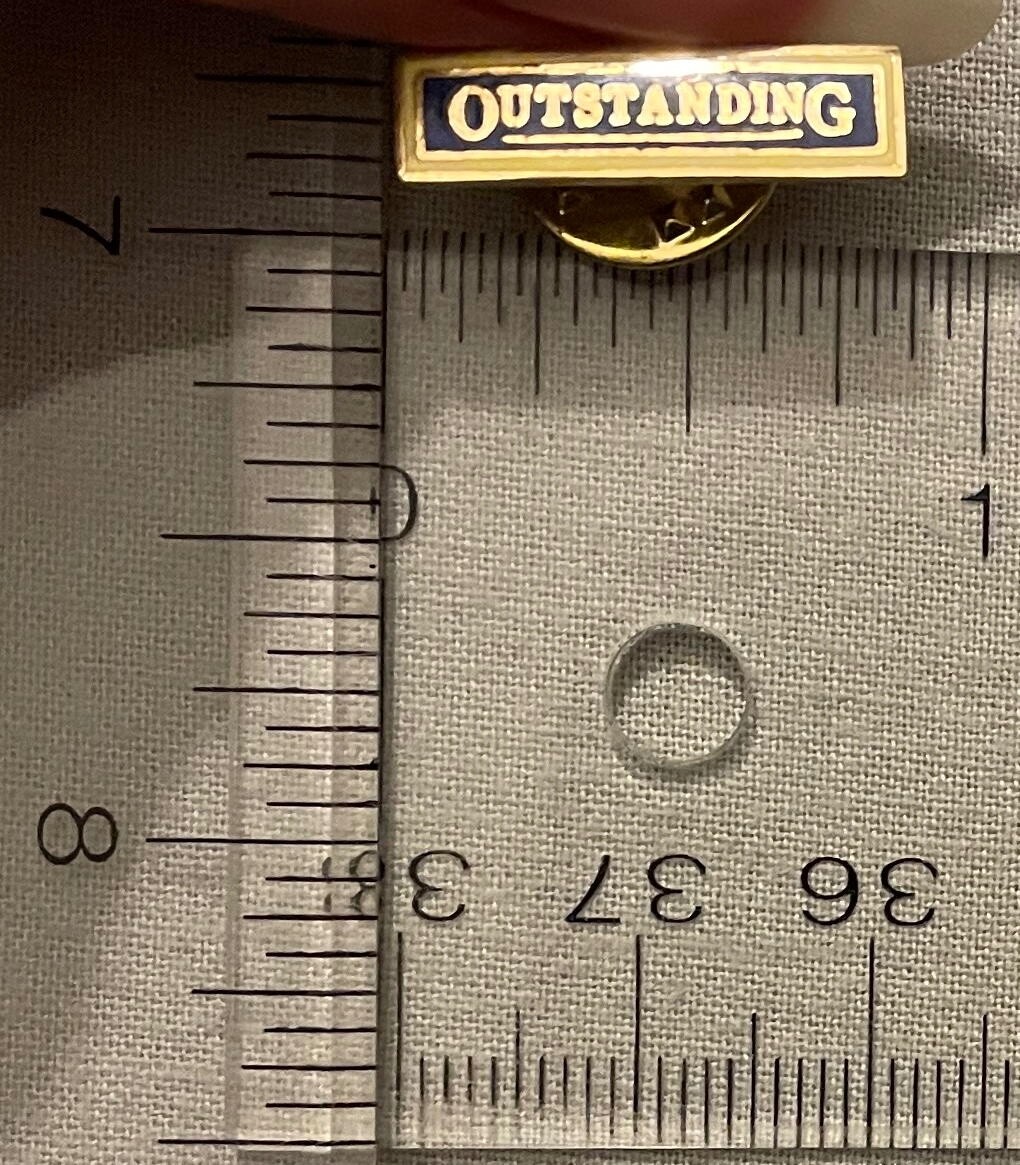 OUTSTANDING Pin, approx. ¾"x3/16"