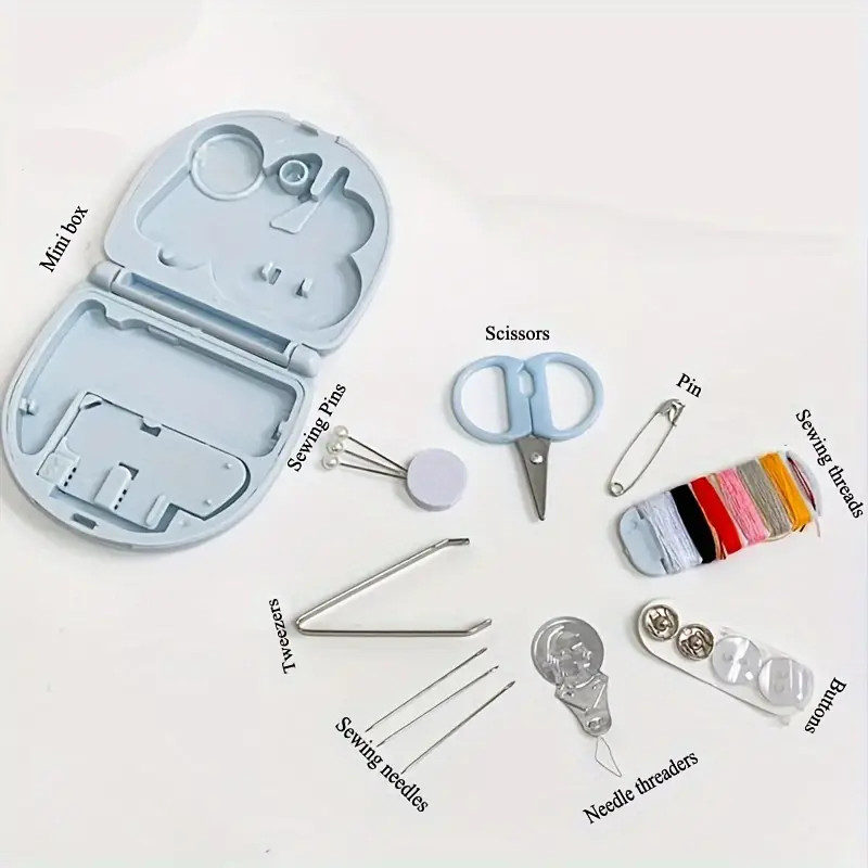 Pink Compact & Portable Sewing Kit - New