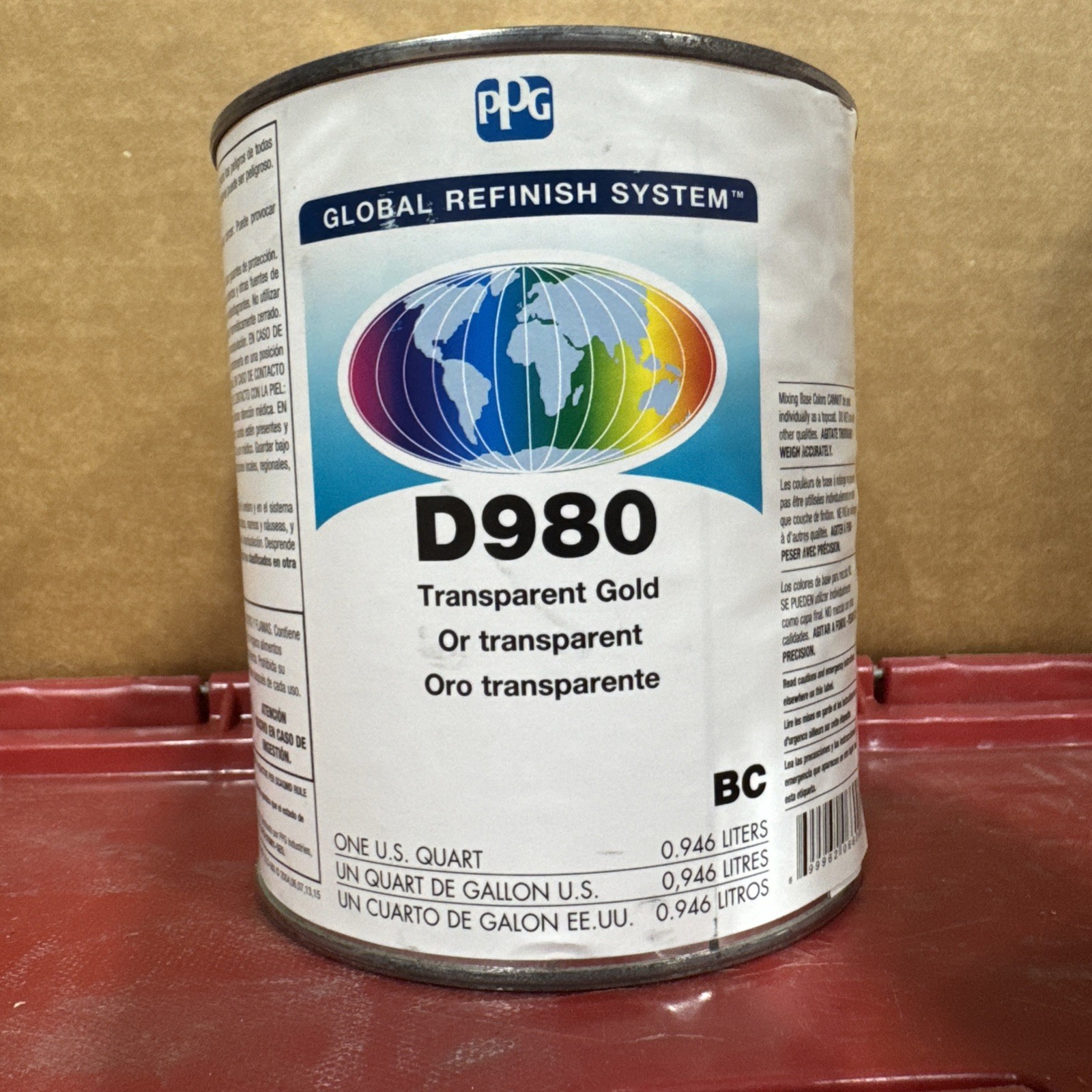 PPG D980 Global Refinish System, Transparent Gold, 1 Quart*FAST FREE SHIP*READ*