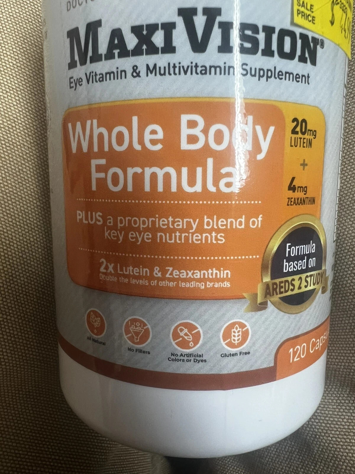 MaxiVision Whole Body Formula 120 Caps 1 Month Supply  Macular & Whole Body 1/27