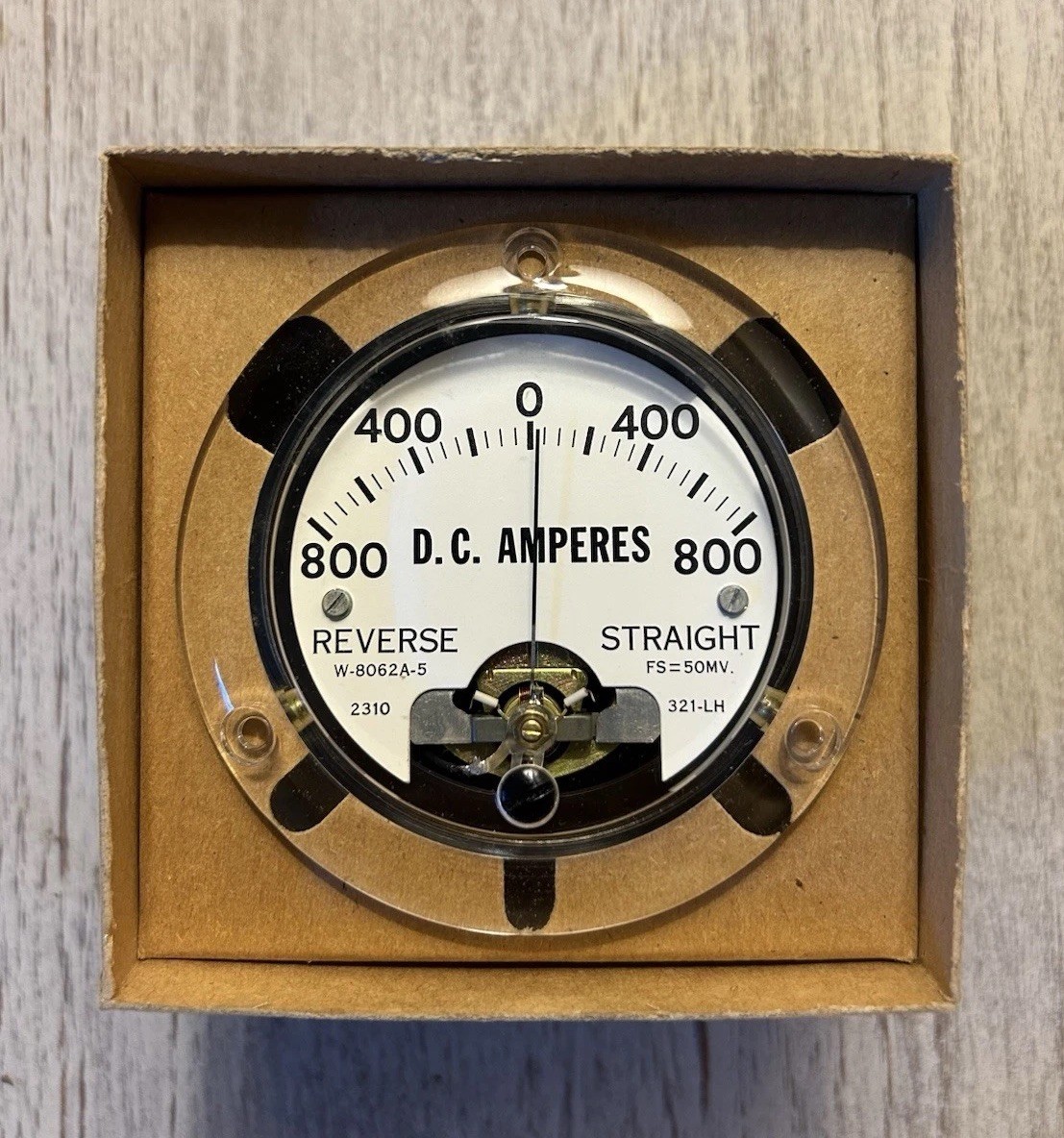 Hobart   W-8062A-5.   0-800.  DC AMP Meter.  Brand New.