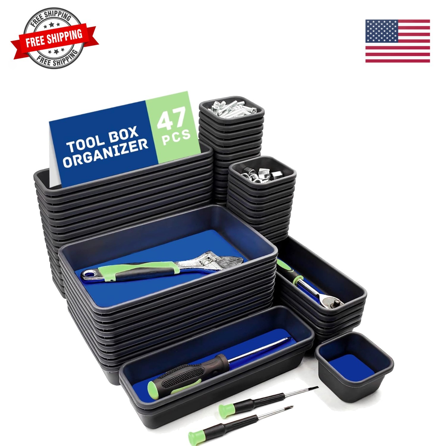 Tool Box Organizer, Tool Drawer Organizer Tray Divider, Toolbox Organization,...