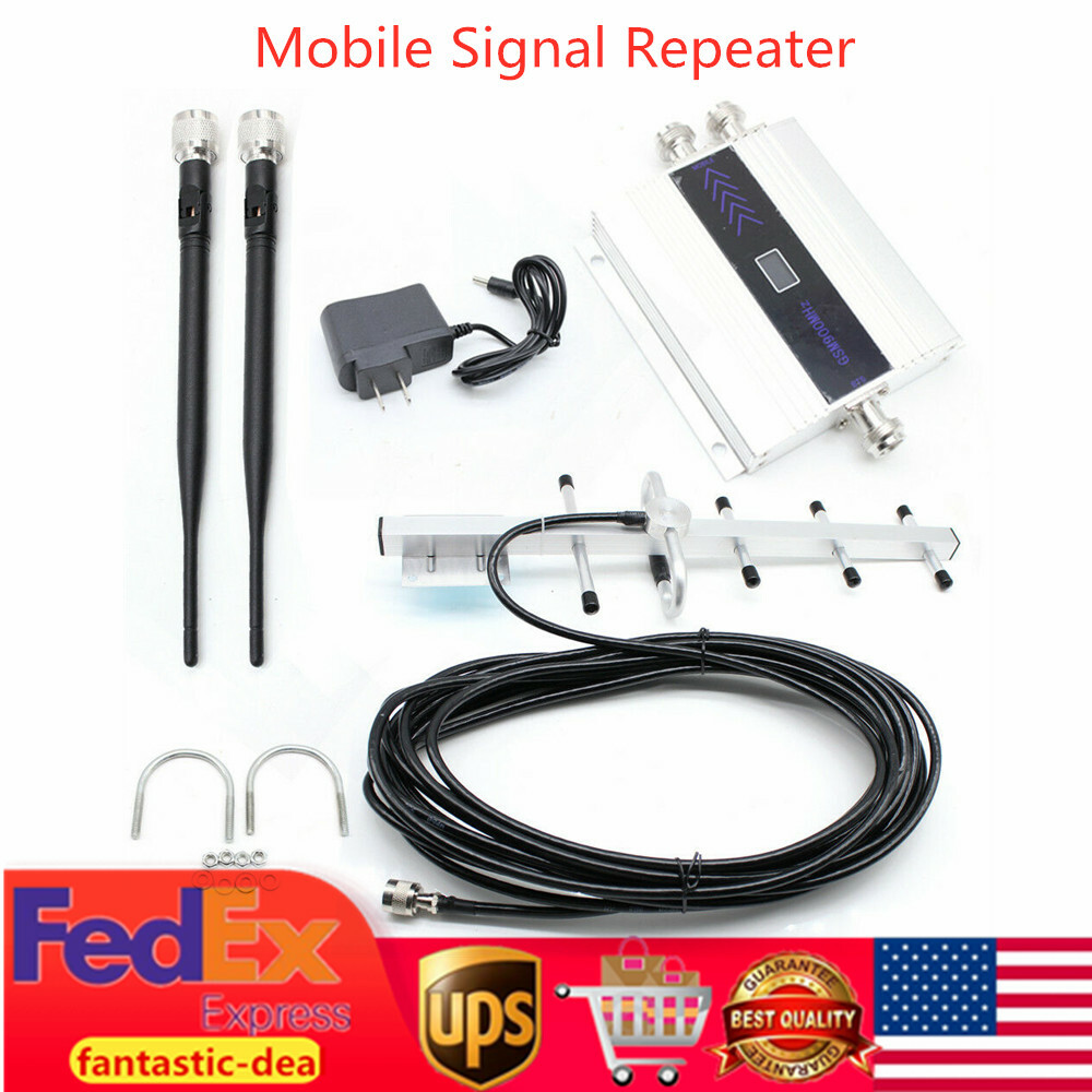 GSM 900MHz Mobile Cell Phone Signal Booster Amplifier Repeater Antenna for Home
