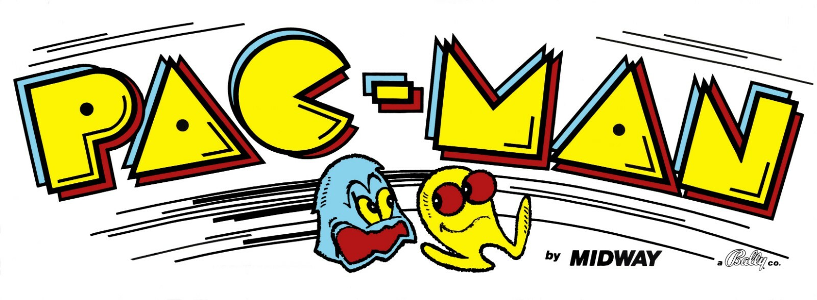PAC-MAN Arcade Marquee 6" x 18" Metal Sign