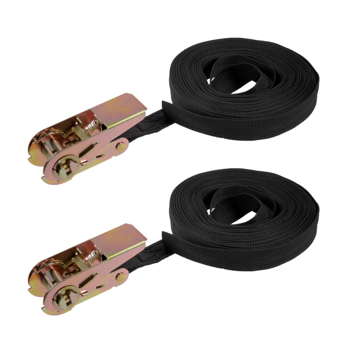 10Mx25mm Ratchet Tie Down Strap Cargo Lashing Straps 250Kg Work Load, 2Pcs