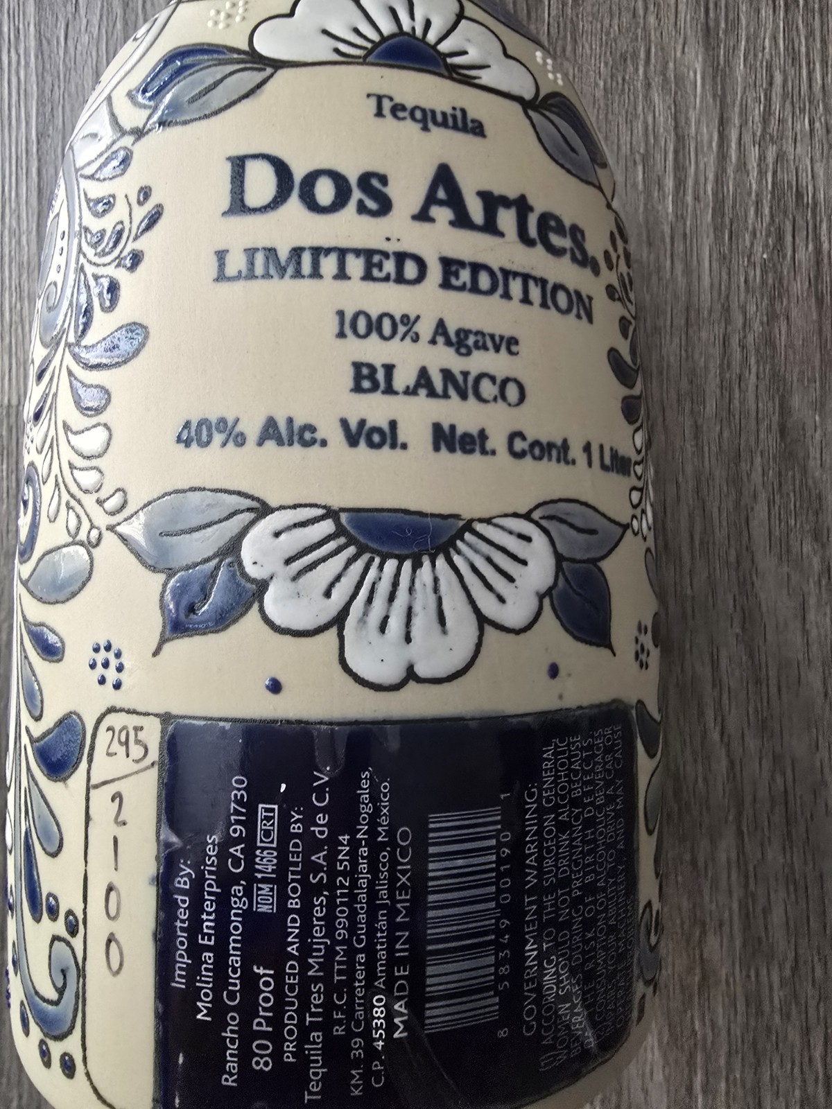 Dos Artes 2021 Limited Edition Empty 1L Bottle Bottle #295