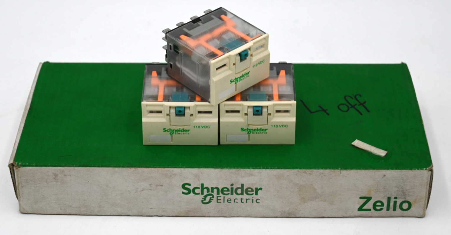 SCHNEIDER RPM41FD ZELIO POWER PLUG-IN RELAY / POWER RELAY 940217 - LOT OF 3PCS