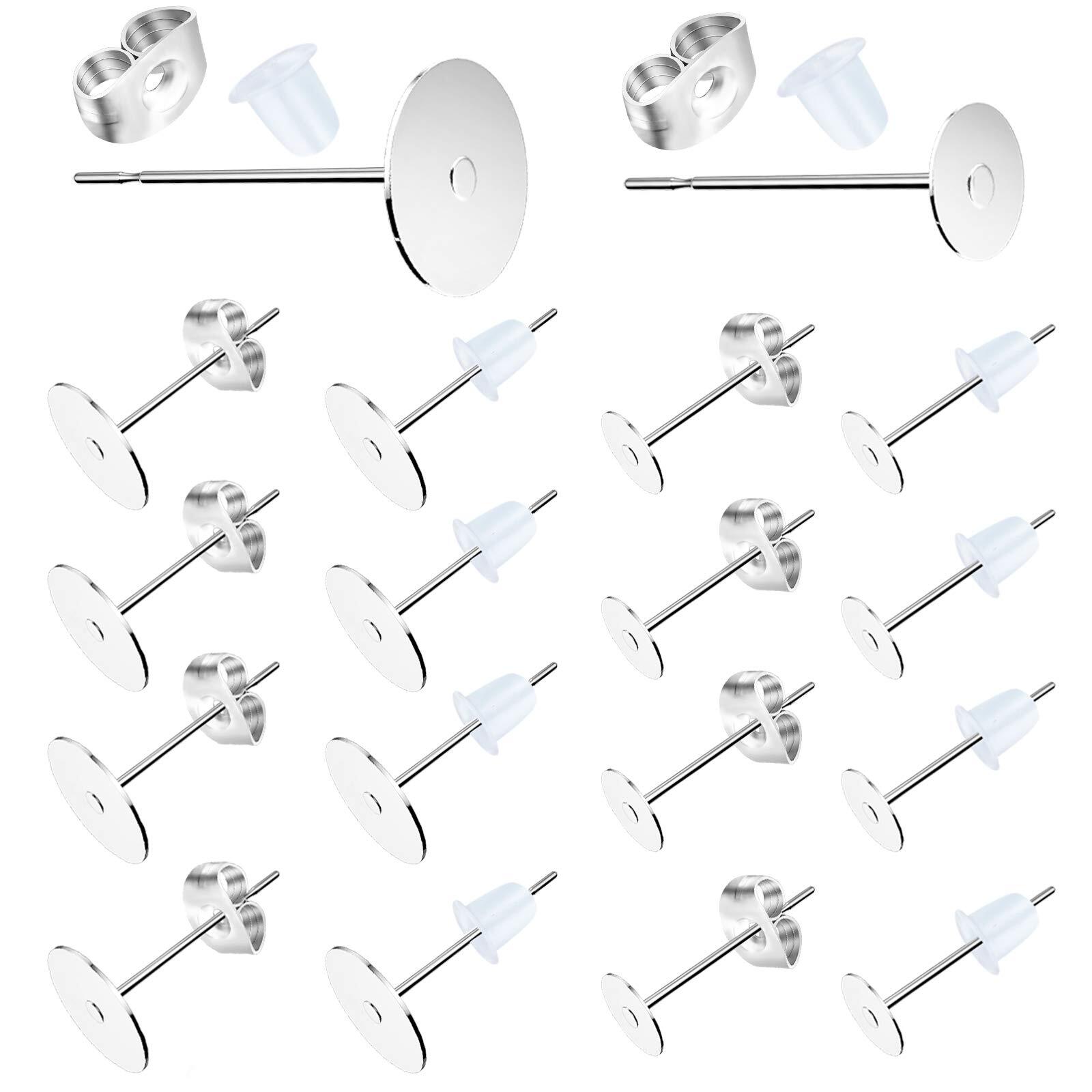 Juego de 500 postes y soportes para pendientes para hacer joyas
